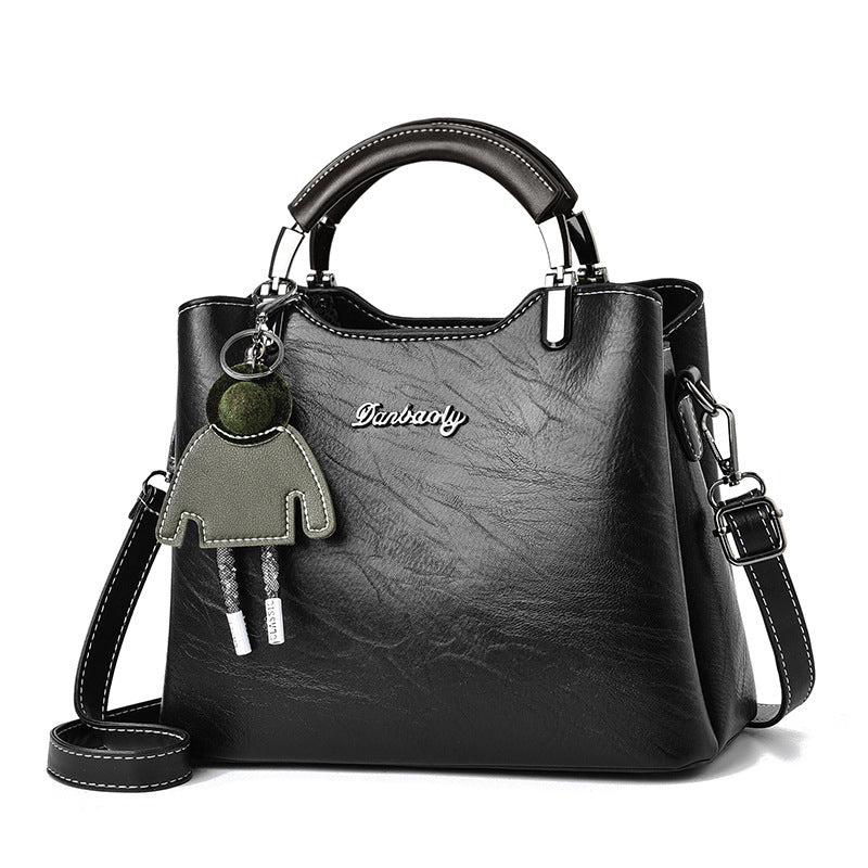 Sarah Express Retro Small Handbag with Detachable Charm