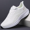 Sarah Express Lightweight Breathable Mesh Athletic Running Sneakers White