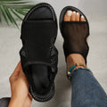 Sarah Express Breathable Mesh Slip-On Beach Sandals Black