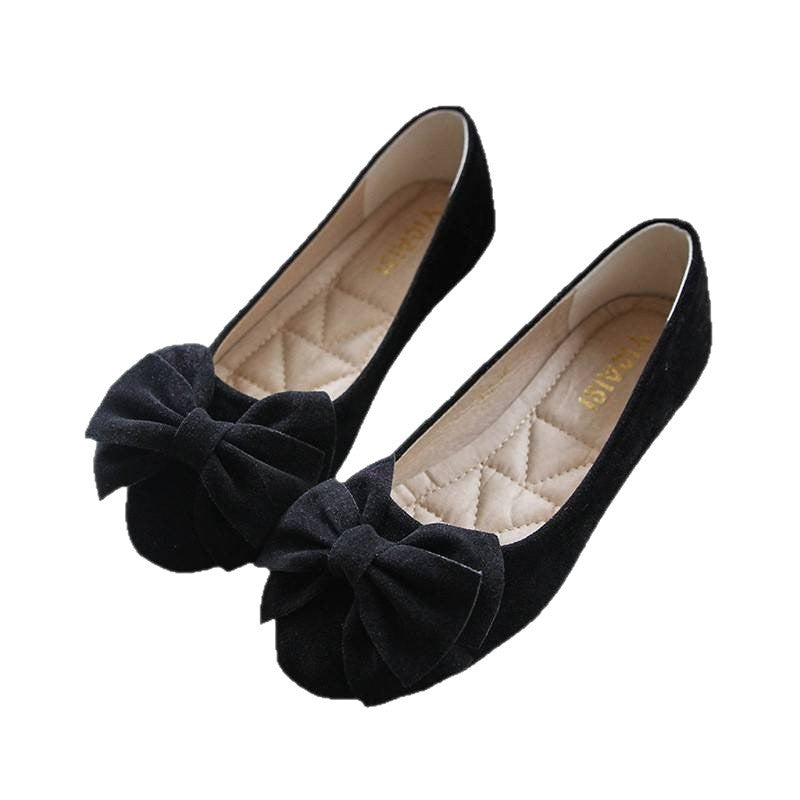 Sarah Express Pointed Toe Bow Detail Comfort Flats