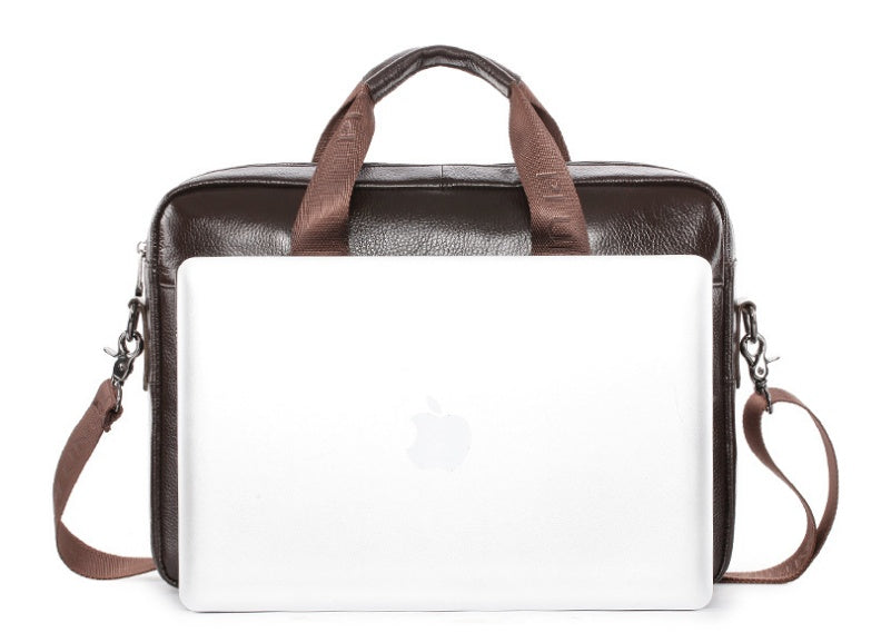 Sarah Express Leather Business Briefcase Messenger Bag