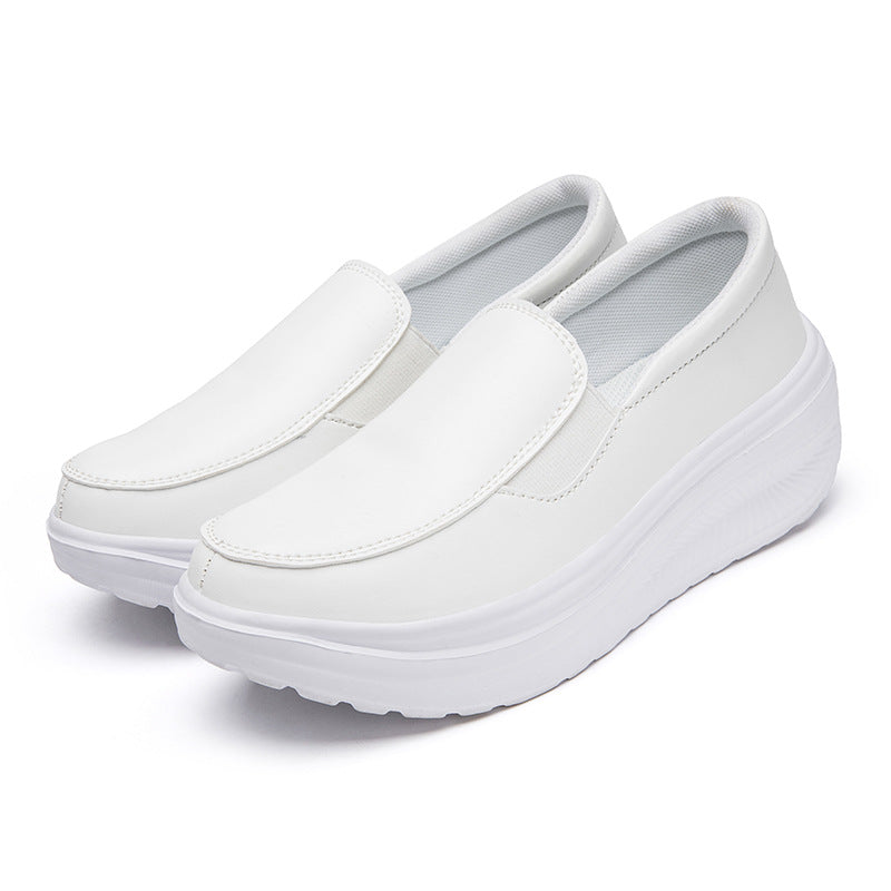 Sarah Express Women's Platform Wedge Loafer Sneakers