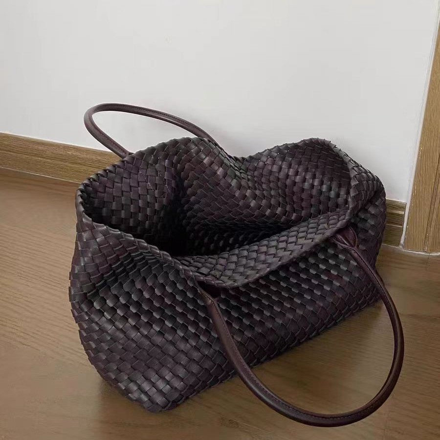 Sarah Express Large Capacity Embossed PU Leather Tote