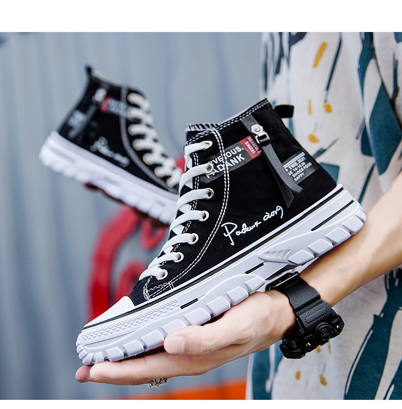 Sarah Express Graphic High-Top Canvas Sneakers