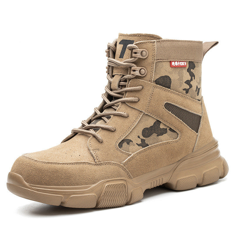 Sarah Express Insulated Suede Mid-Tube Work Boots 10kV light base model