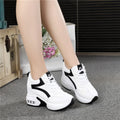 Sarah Express Women's Platform Wedge Sports Sneakers White
