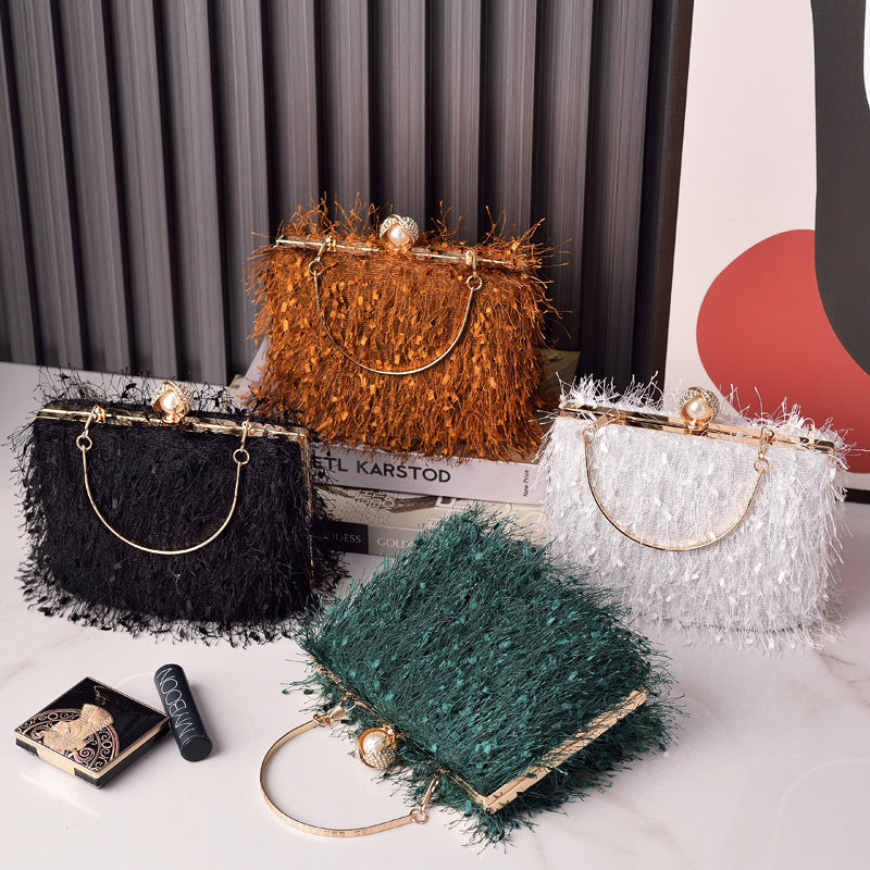 Sarah Express Structured Tassel Crossbody Evening Handbag