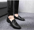 Sarah Express Woven Tassel Men Loafers Black