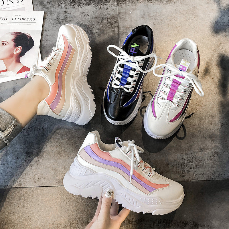 Sarah Express Thick Soled Student Dad Sneakers