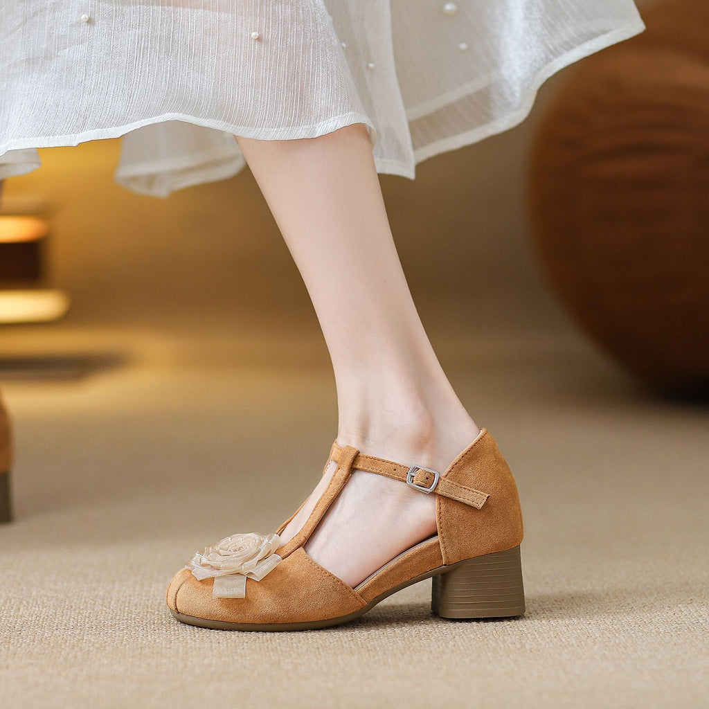 Summer Korean-style Trendy Block-heel Mary Jane Sandals – product detail