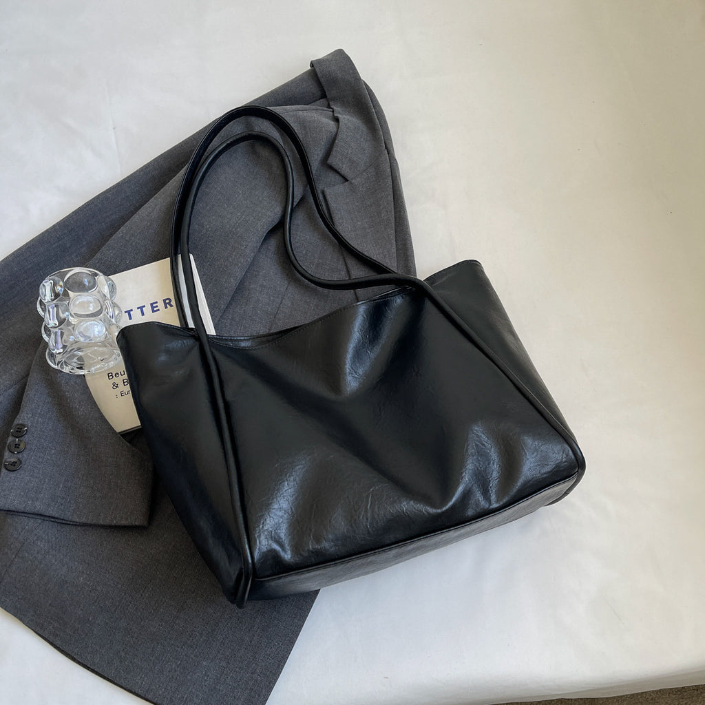 Sarah Express Soft Leather Shoulder Bag Commuter Tote