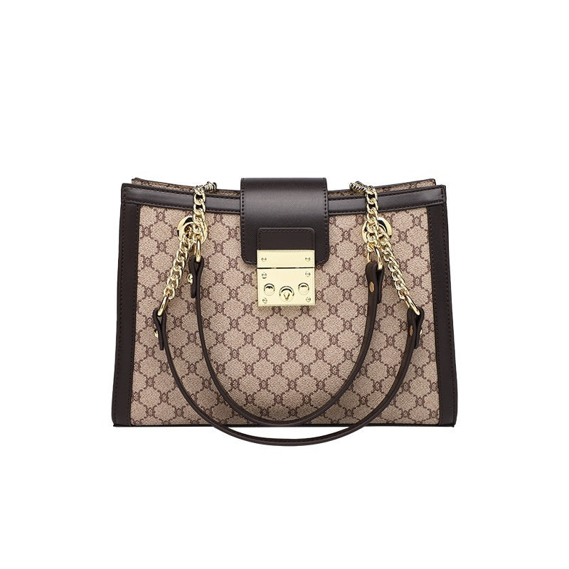Sarah Express Structured Patterned Leather Shoulder Bag