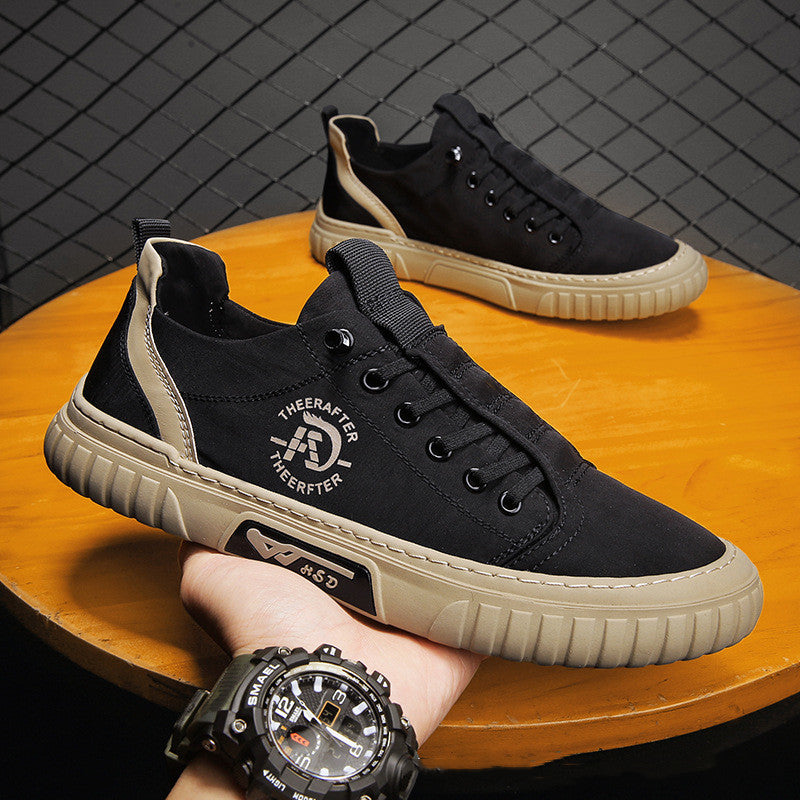Sarah Express Men's Casual Canvas Low Top Sneakers