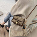 Sarah Express Retro Print Structured Crossbody Handbag Brown Viney 205x135x80mm