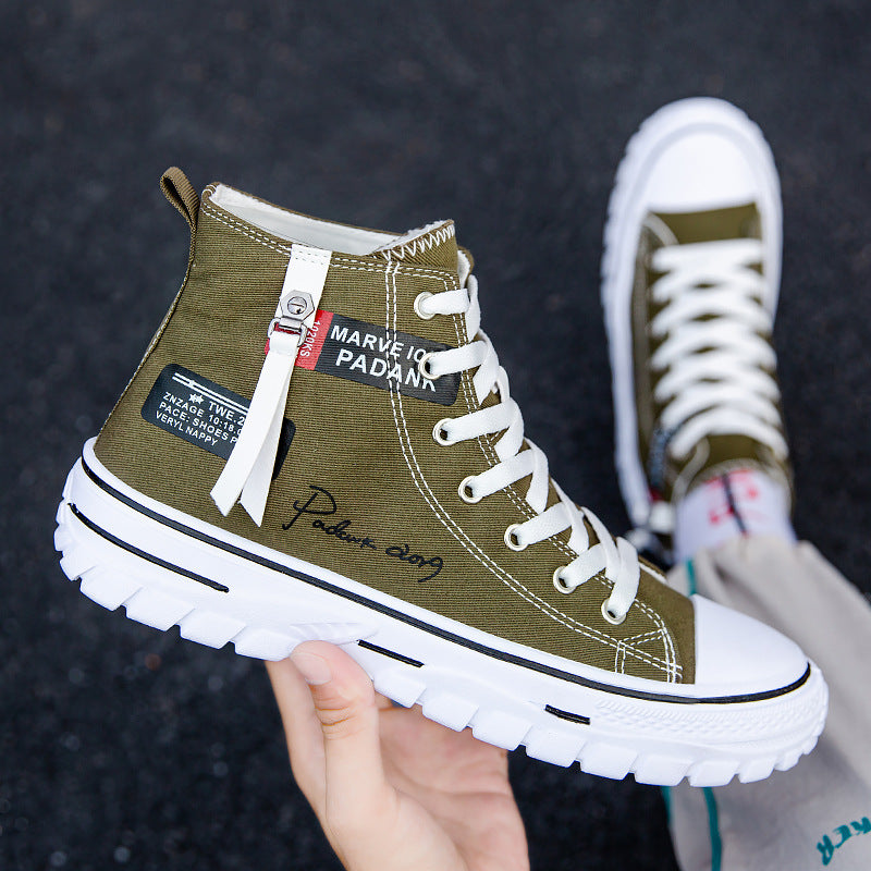 Sarah Express Graphic High-Top Canvas Sneakers