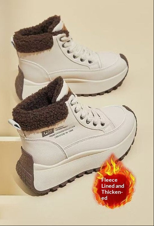 Sarah Express Fleece Lined High Top Winter Sneakers