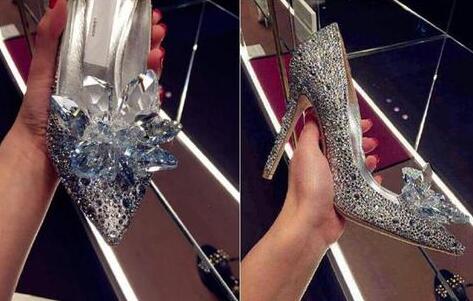 Sarah Express Crystal Embellished Pointed Toe High Heels