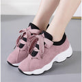 Sarah Express Women's Chunky Platform Sneakers Pink