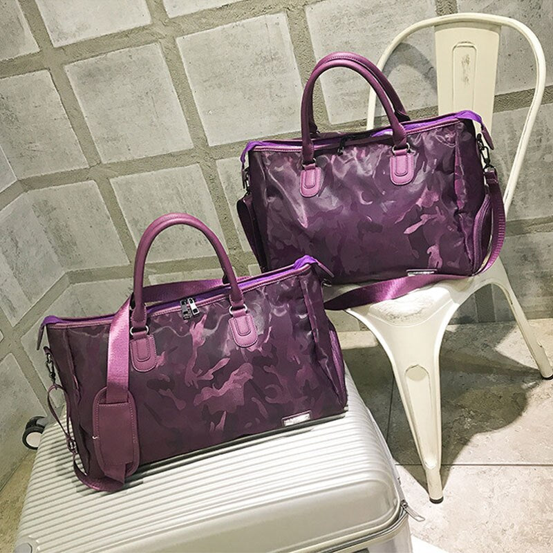 Sarah Express Camo Print Travel Duffel Bag