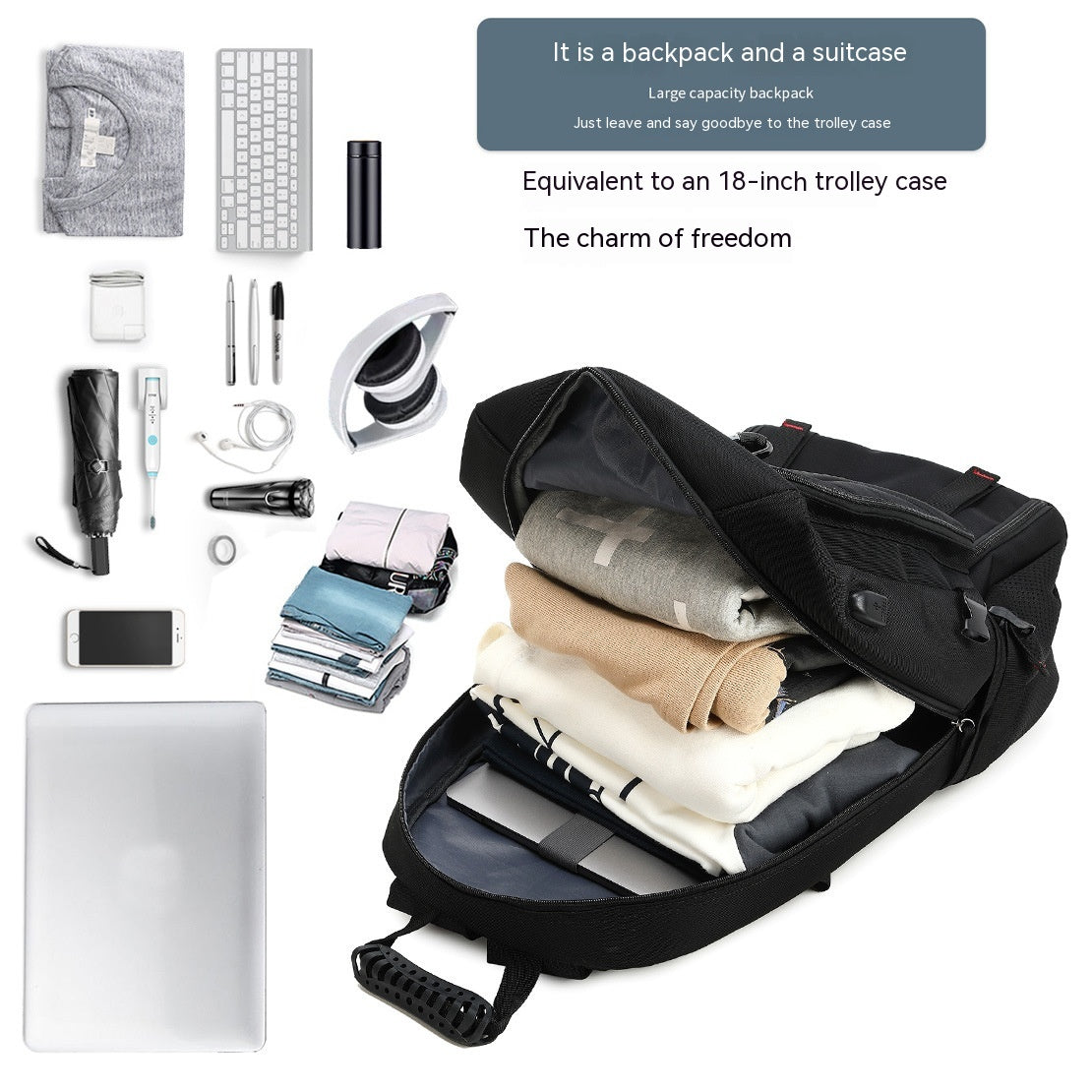 Sarah Express Large Capacity Business Travel Laptop Backpack