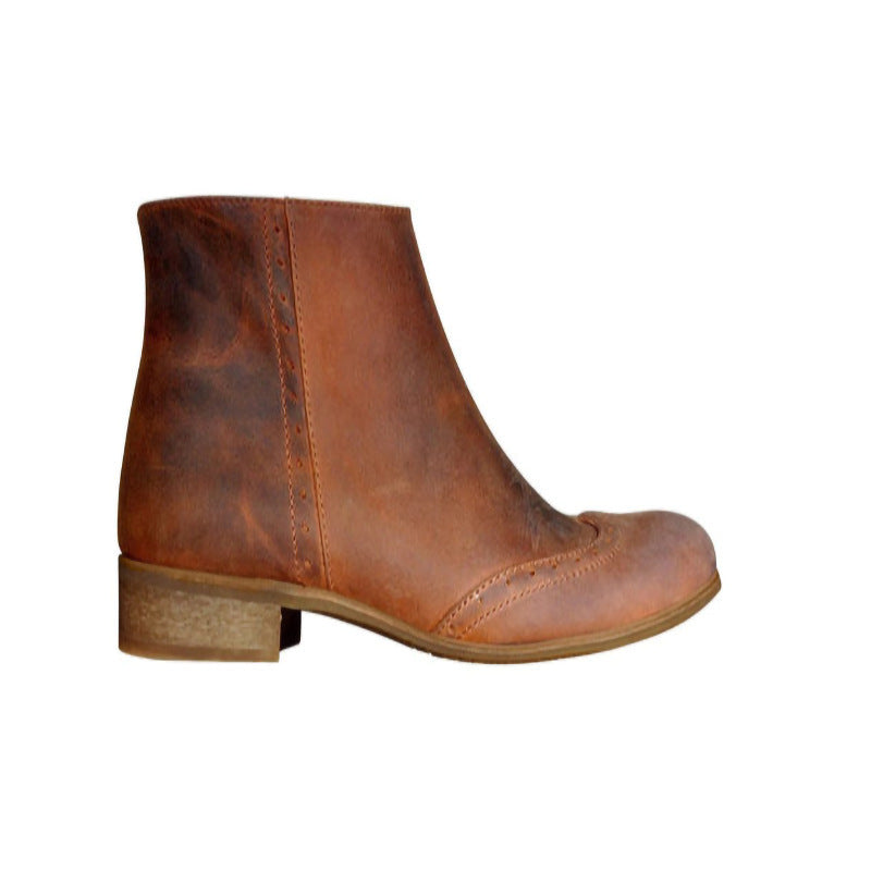 Sarah Express Waterproof Platform Ankle Boots Side Zipper