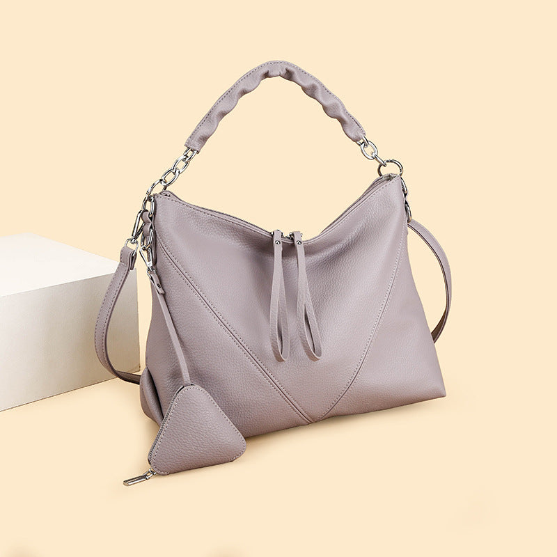 Sarah Express Genuine Leather Chain Shoulder Crossbody Bag