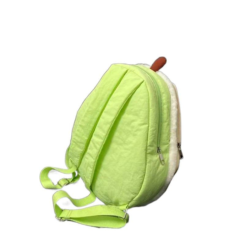Sarah Express Green Apple Plush Casual Backpack