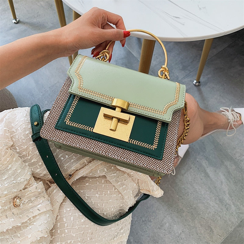 Sarah Express Textured Chain Shoulder Bag