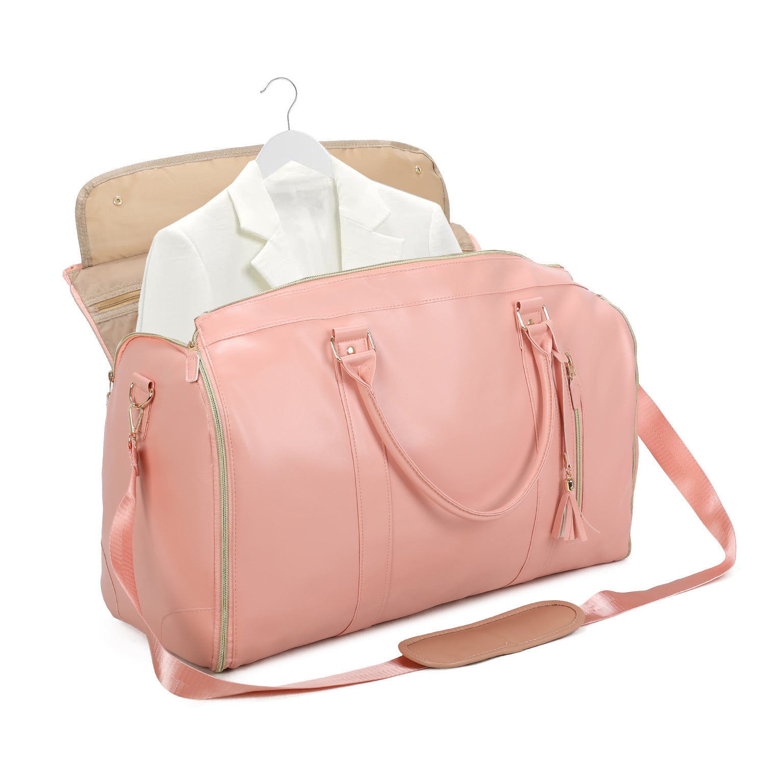 Sarah Express Foldable PU Leather Travel Garment Bag