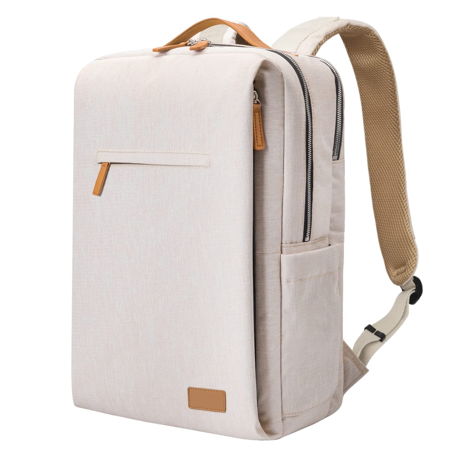 Sarah Express Multifunctional Business Laptop Travel Backpack Light Brown