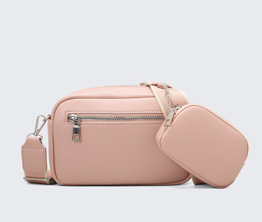 Sarah Express Structured Shoulder Bag with Detachable Pouch