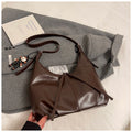 Sarah Express Retro Korean Style PU Leather Shoulder Bag Brown
