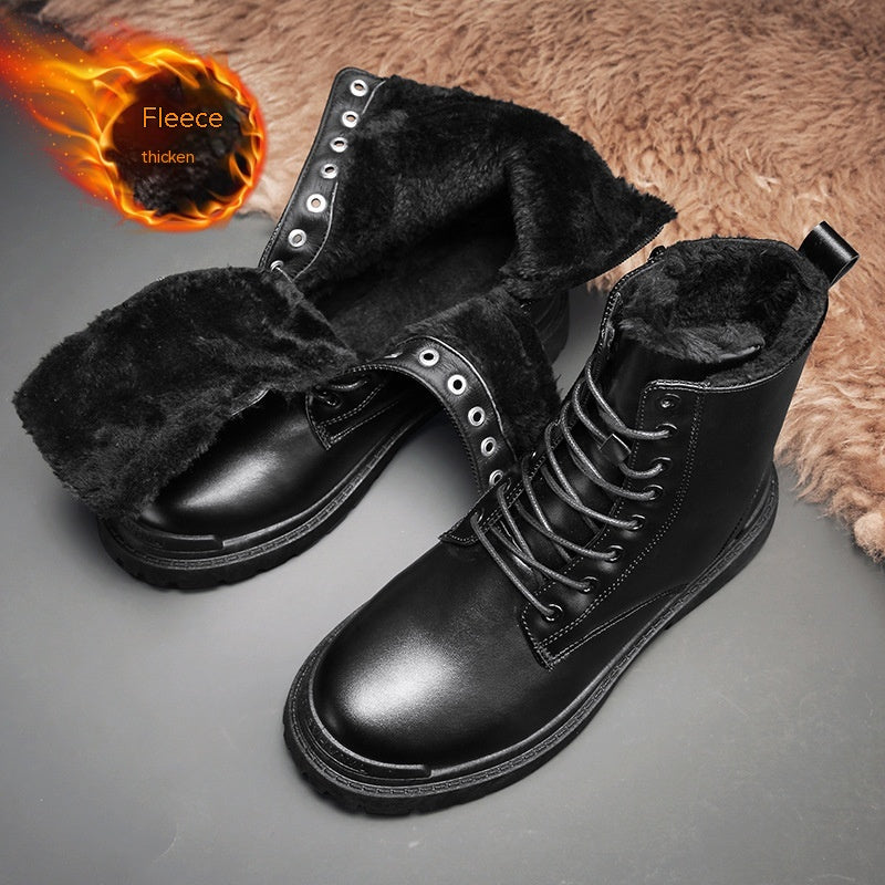 Sarah Express Men's Thermal Fleece Lined Martin Boots