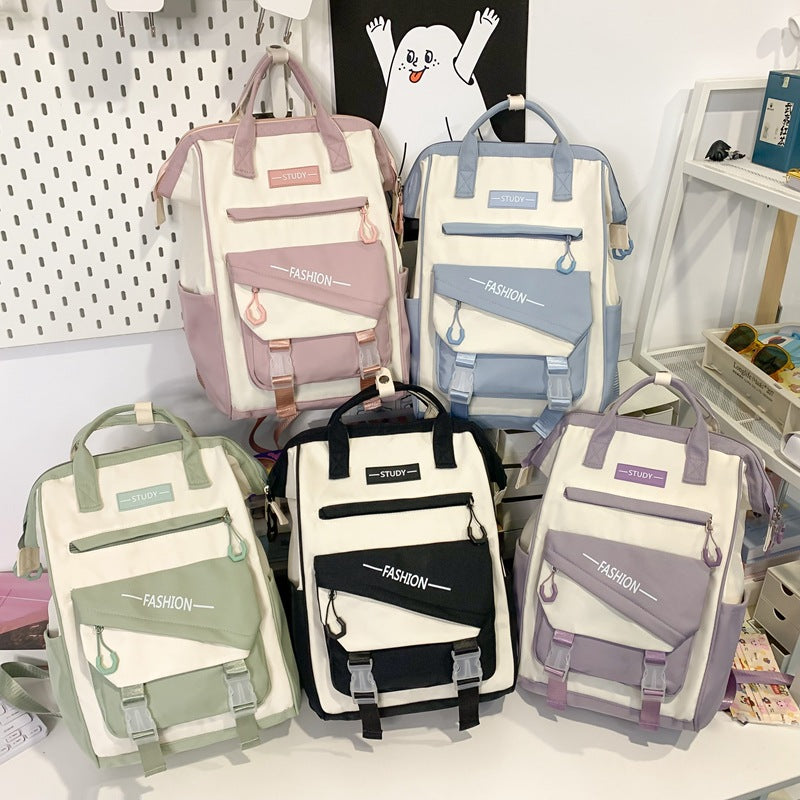 Sarah Express High-Capacity Nylon College Backpack