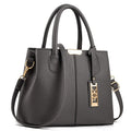 Sarah Express Structured Business Commute Tote Handbag Light grey