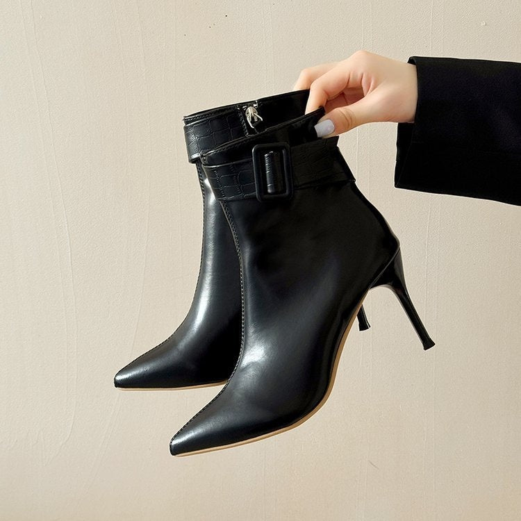 Sarah Express Pointed-Toe Stiletto Ankle Booties