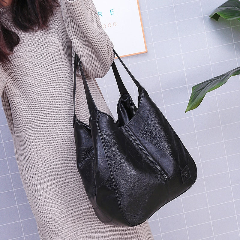 Sarah Express Soft Structured Casual Tote Shoulder Bag