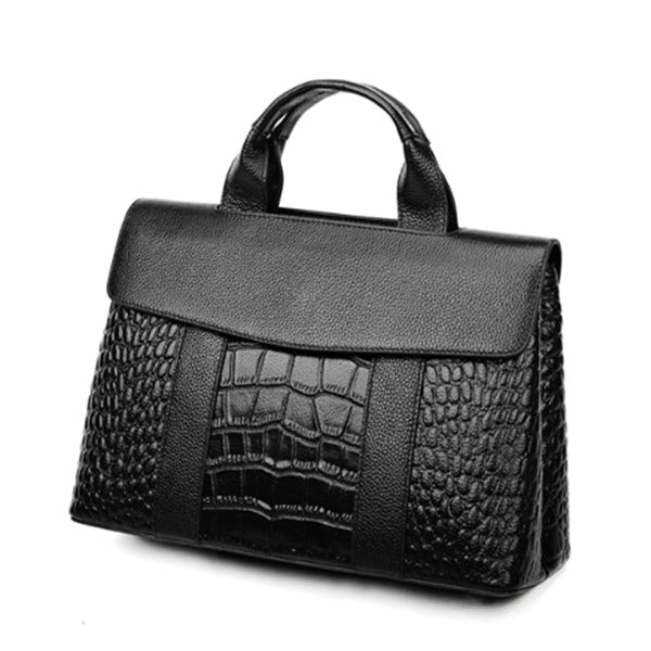 Sarah Express Textured Leather Look Structured Shoulder Bag Black S