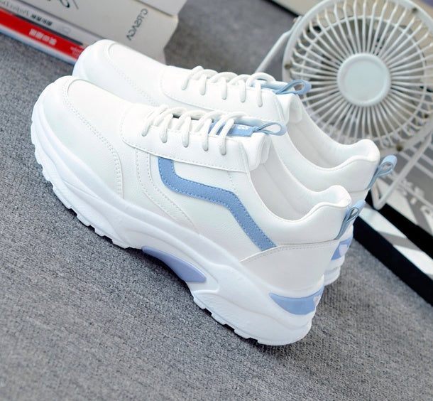 Sarah Express Women's Lightweight Breathable Leisure Sneakers Blue