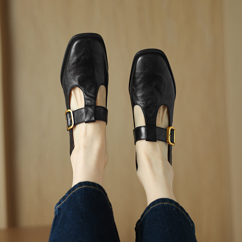 Sarah Express Retro Square Toe Mary Jane Pumps