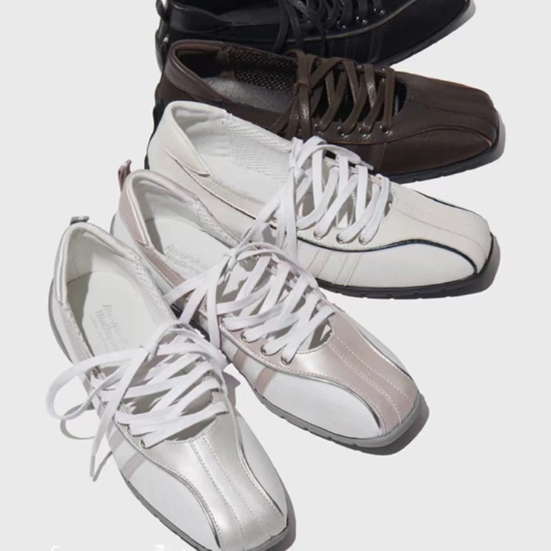 Sarah Express Leather Mary Jane Ballet Flats