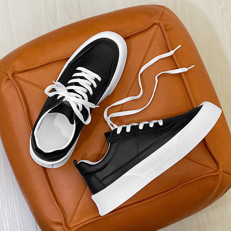 Sarah Express Men's Solid Color Thick Sole Sneakers