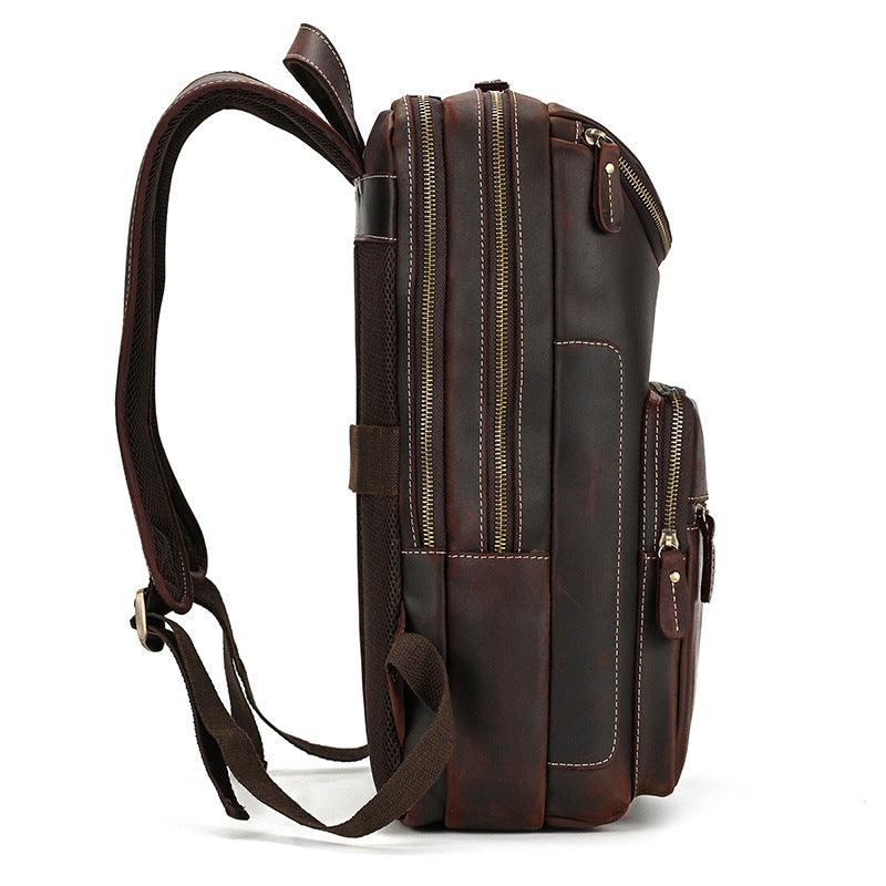 Sarah Express Vintage Cowhide Leather Travel Backpack