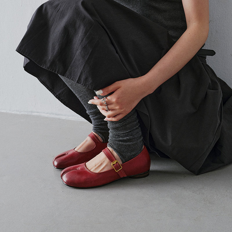 Sarah Express Split-Toe Tabi Mary Jane Flats