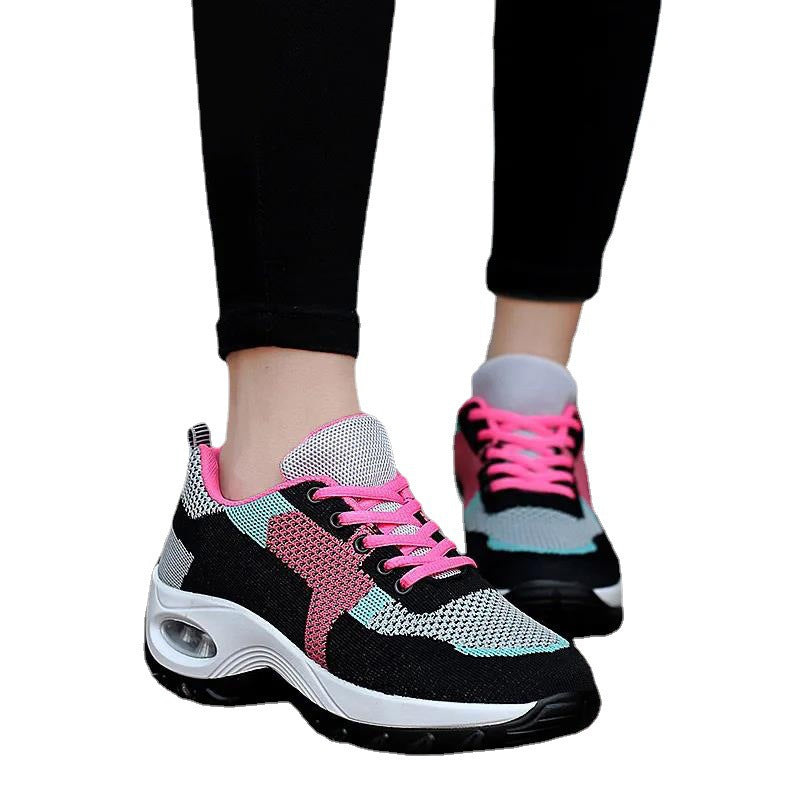 Sarah Express Women's Breathable Air-Cushioned Mesh Sneakers