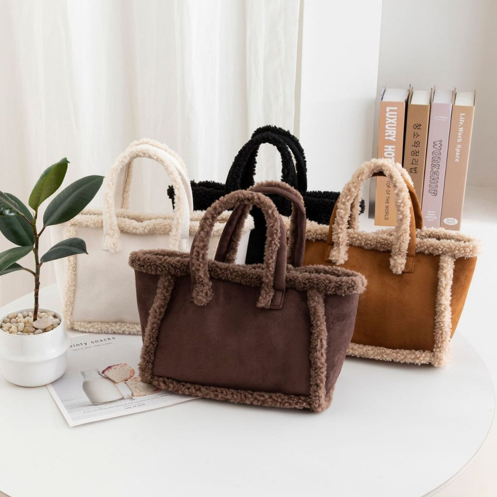 Sarah Express Plush Crossbody Tote Bag