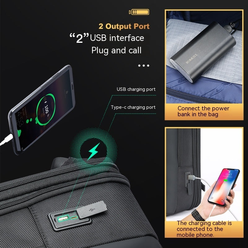 Sarah Express Business Multifunction USB Charging Travel Backpack