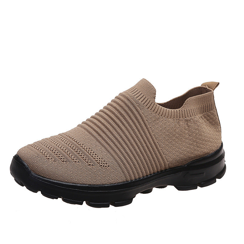 Sarah Express Knit Slip-On Walking Sneakers