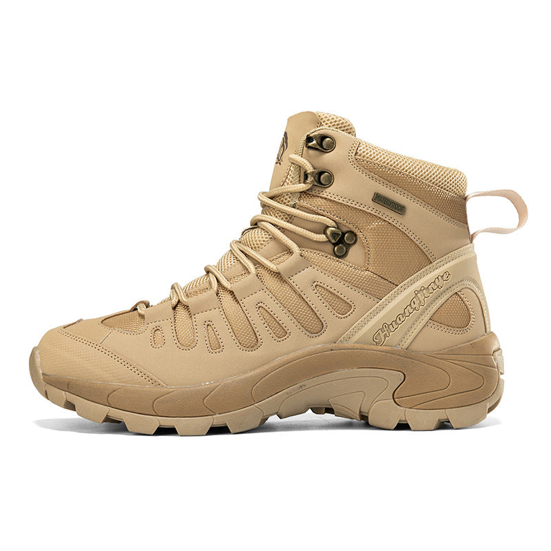 Sarah Express Men's Outdoor Training Combat Boots Sand