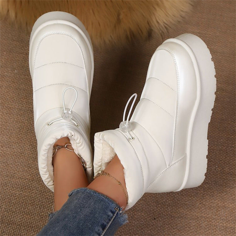 Sarah Express Fleece Lined Slip On Short Boots